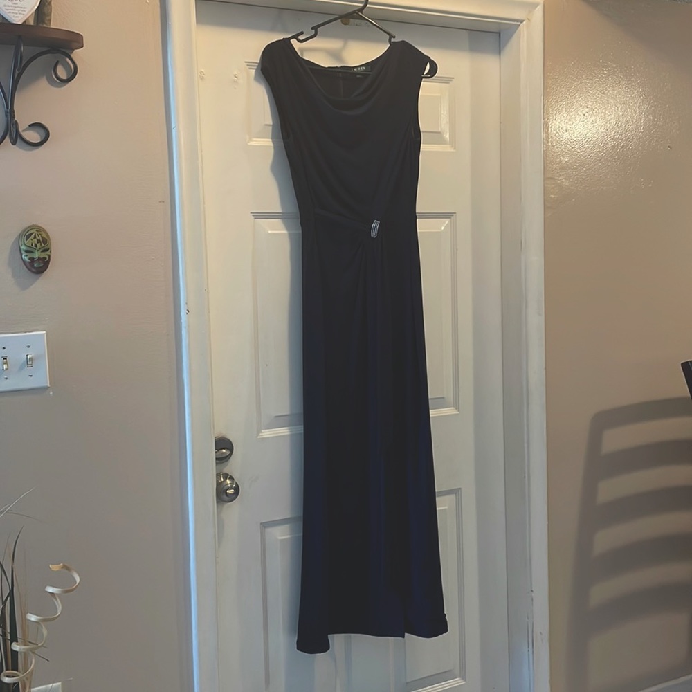 Ralph Lauren navy blue long dress
